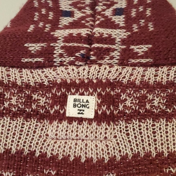 Billabong Aztec Y2K Trek boho Cardigan Sweater - Picture 9 of 10